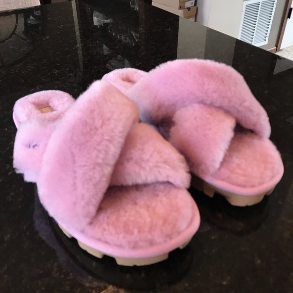 UGG Fuzzette Slippers, California Aster, Pink - Picture 6 of 15